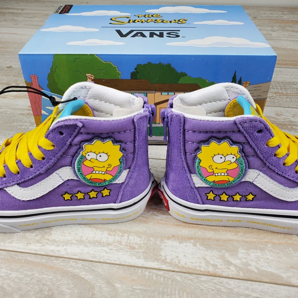 Vans X Simpsons SK8-Hi Zip Lisa 4 Prez - Picture 6 of 9